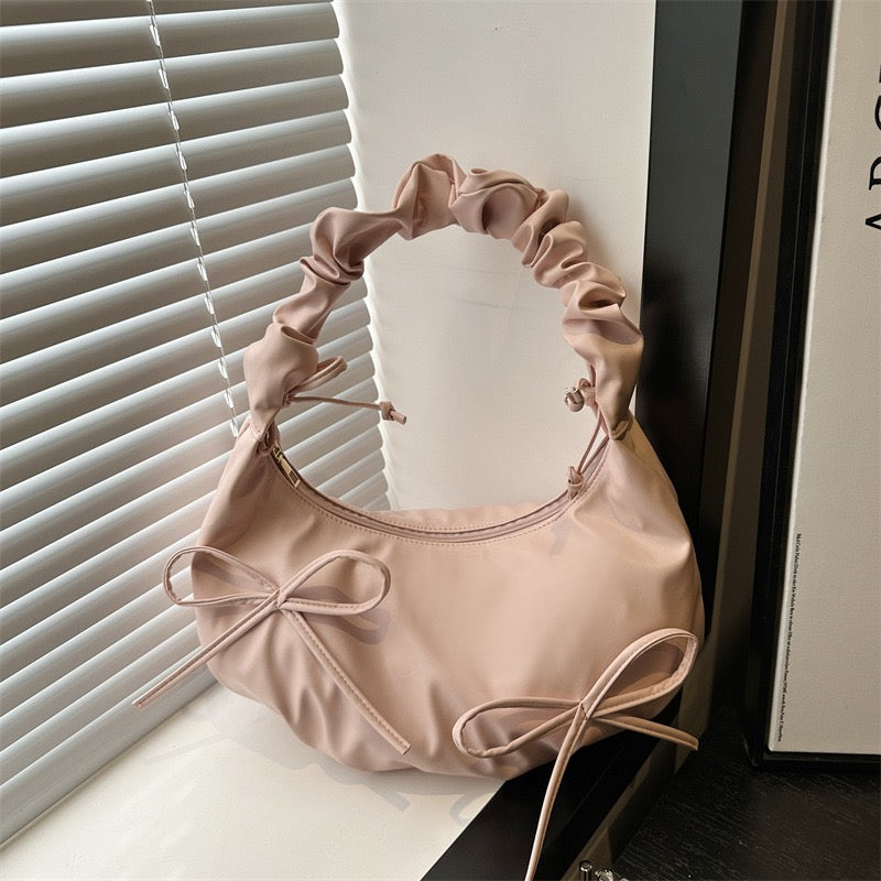 Niche ins style wrinkles shoulder bags