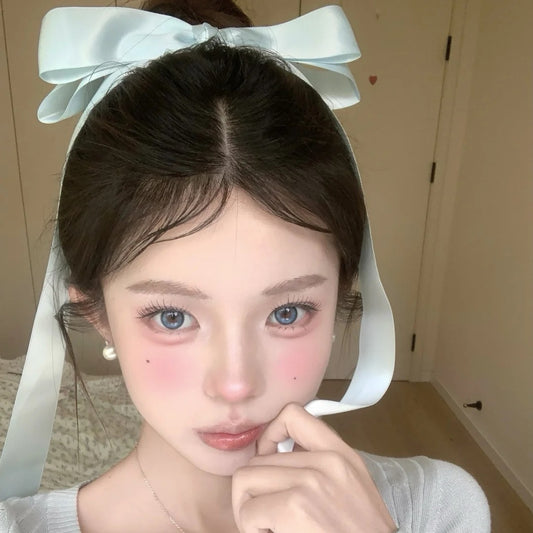 Popular French lazy ribbon headdress Jennie same style oversized bow hairpin female top picks top clip spring clip