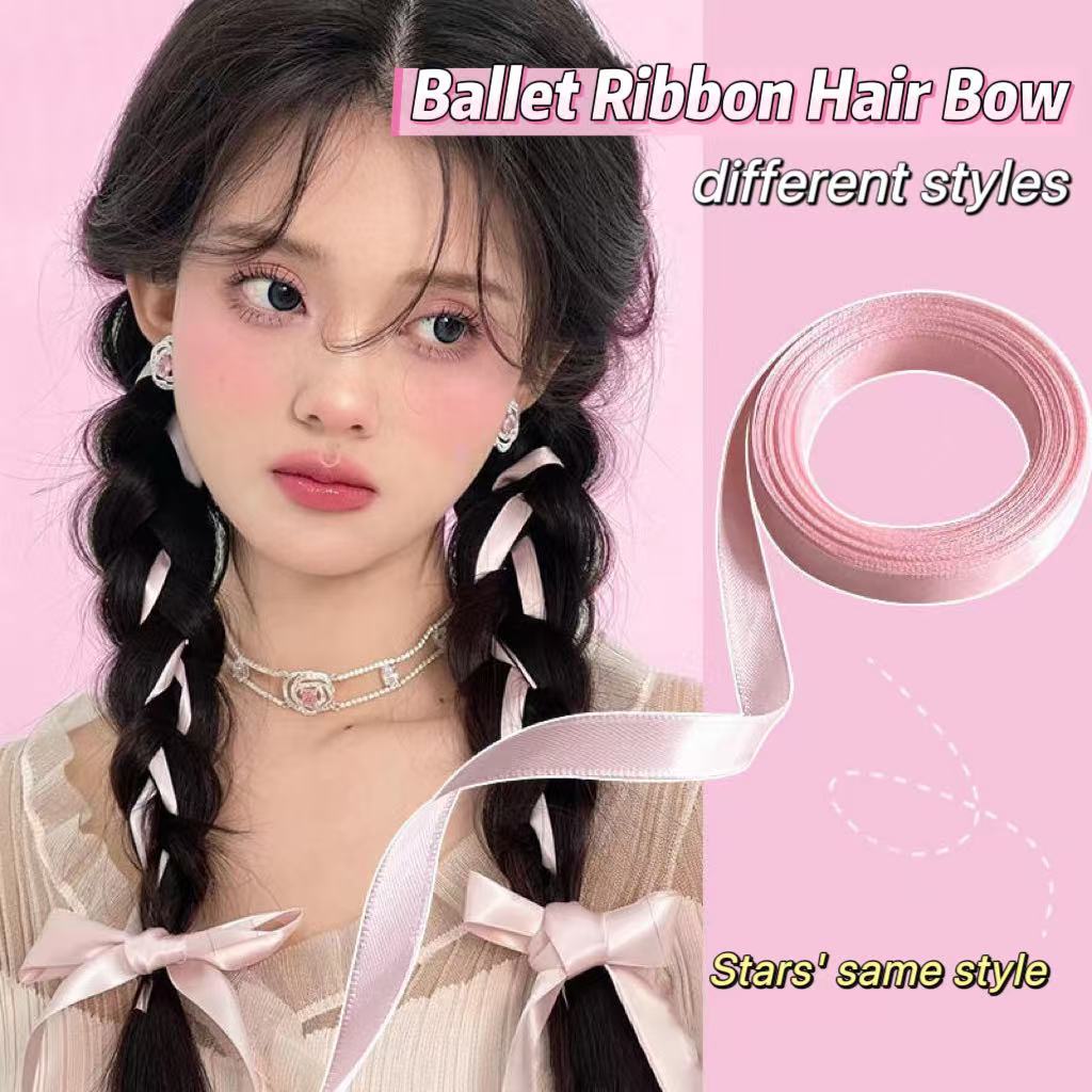 Most popular top selling ballet style ribbon hair bow hair accessories female headdress in summer