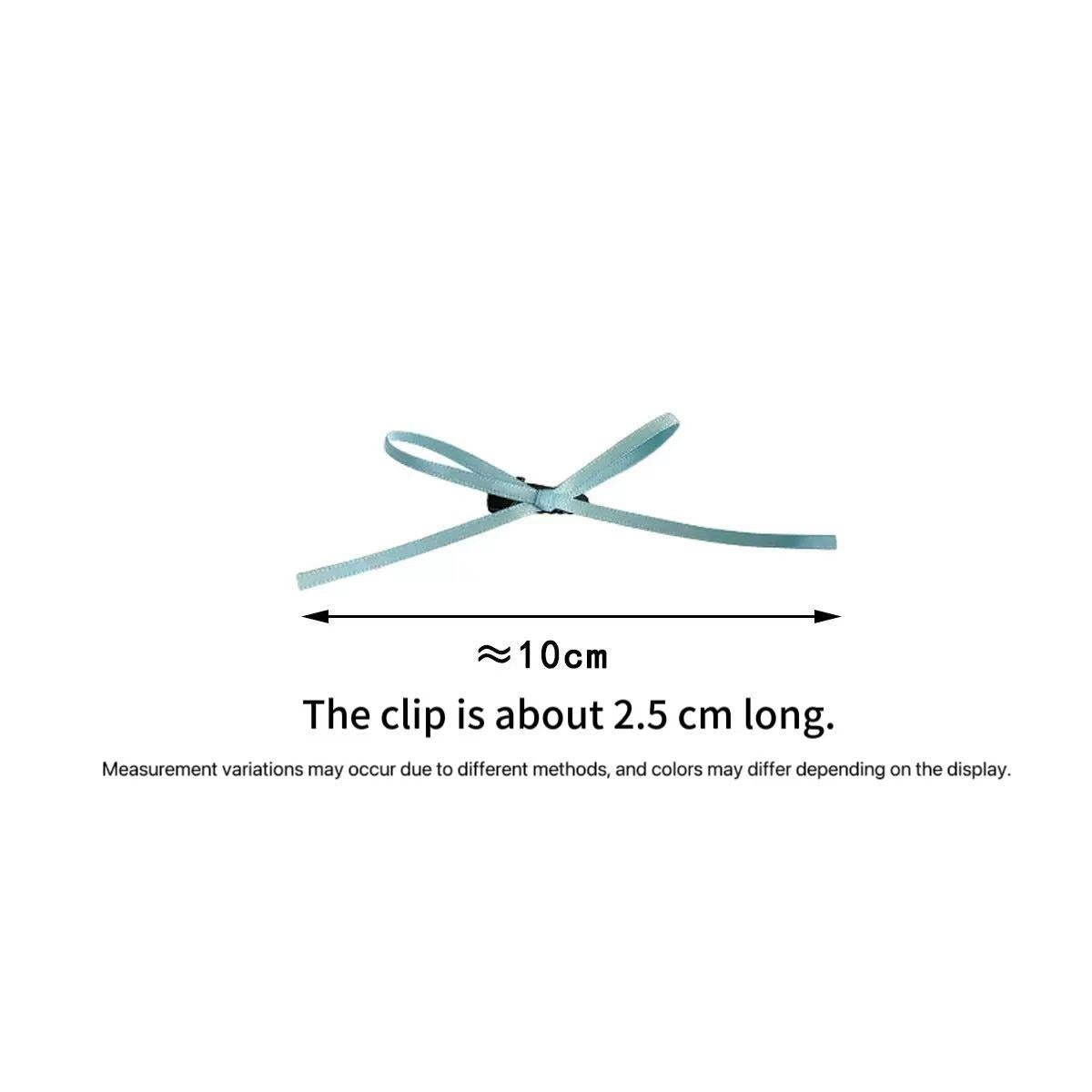 Hot thin ribbon multi-color bow hairpin sweet ballet style ribbon hair accessories super fairy braided hairdress