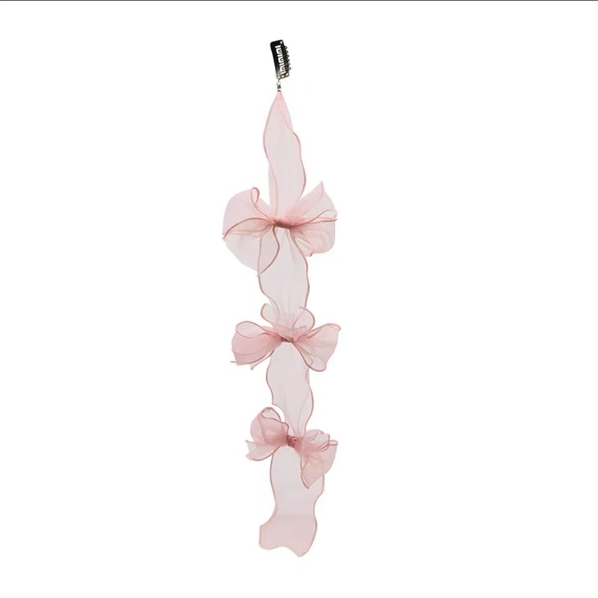Song Ji-ah's same ins style headband mesh bow ribbon hair accessories