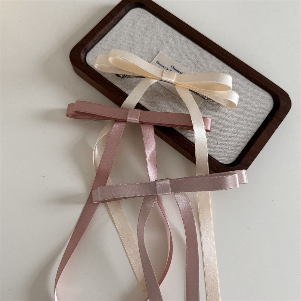 Ballet style bow ribbon hairpin hairclip hair accessories