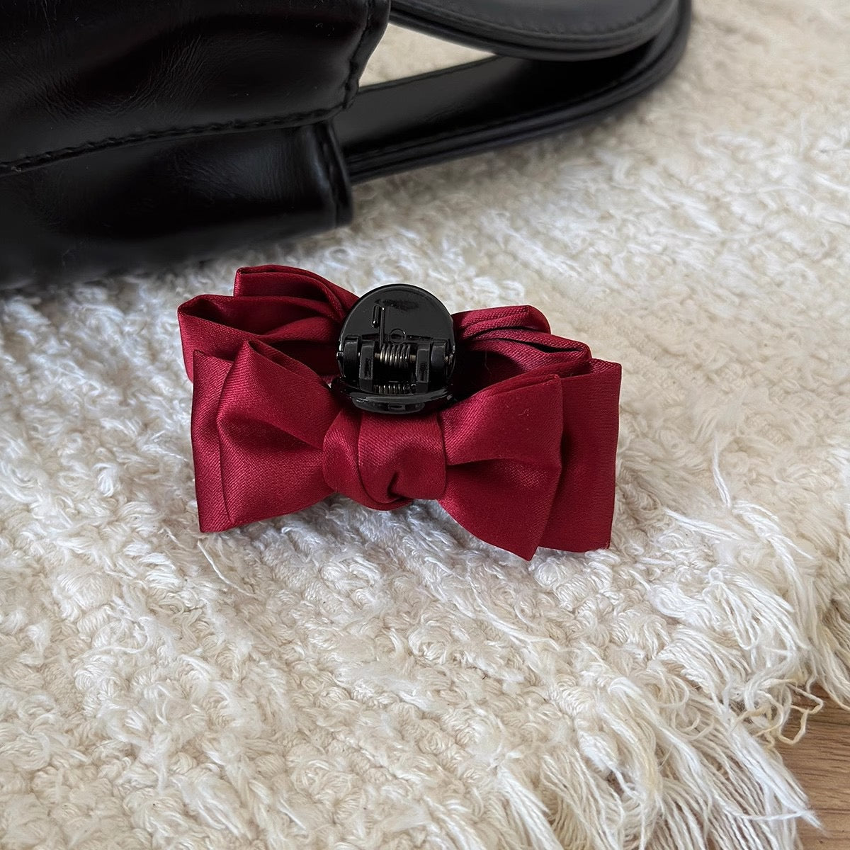 2025 new French style bow hairclips hair accessories