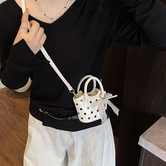 Korean style Pearl Bow Mini Accessory HandBag
