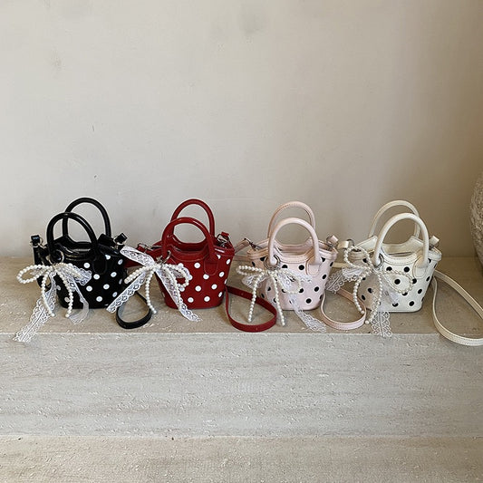 Korean style Pearl Bow Mini Accessory HandBag