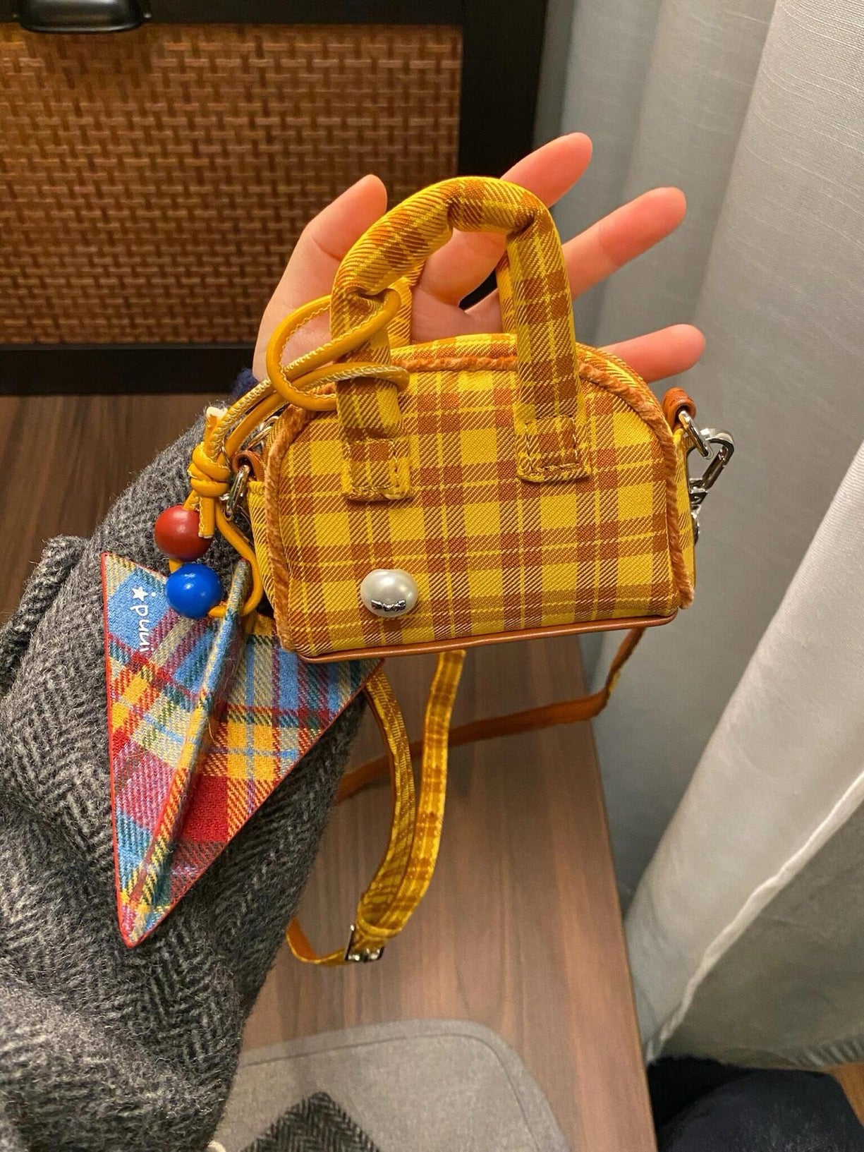 Ins style mini plaid shoulder bags