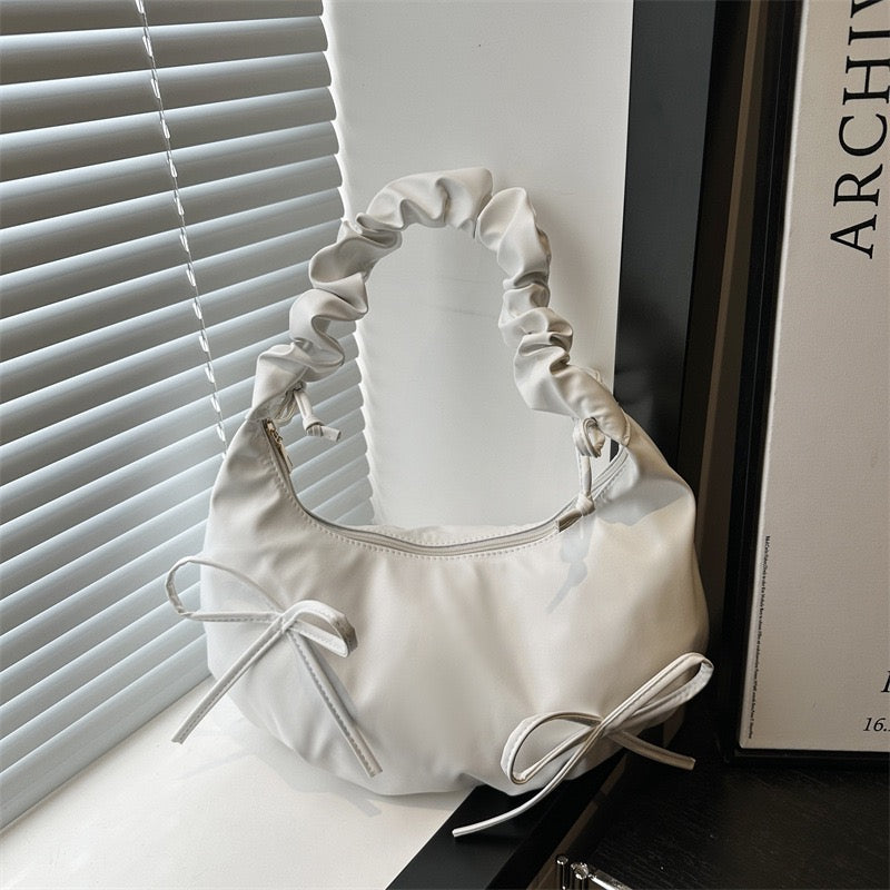 Niche ins style wrinkles shoulder bags