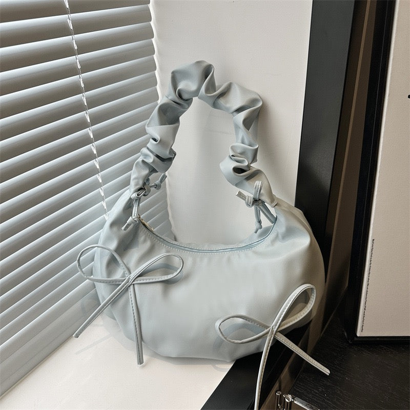 Niche ins style wrinkles shoulder bags